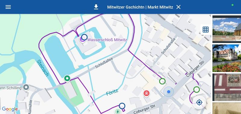 Favorit 4 Stationen mit Route Favorit 4 Stationen mit Route